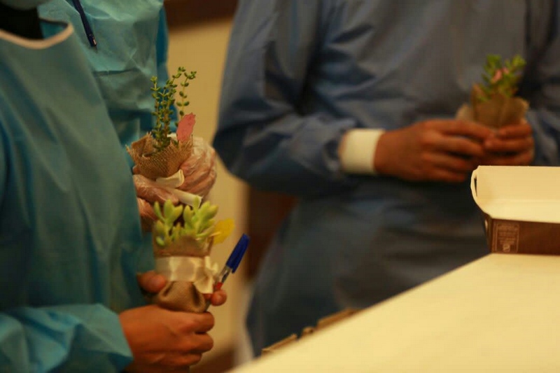 عیادت از بیماران و تقدیر از کادر درمان مجتمع بیمارستانی امام خمینی (ره) به مناسبت عید سعید غدیر خم