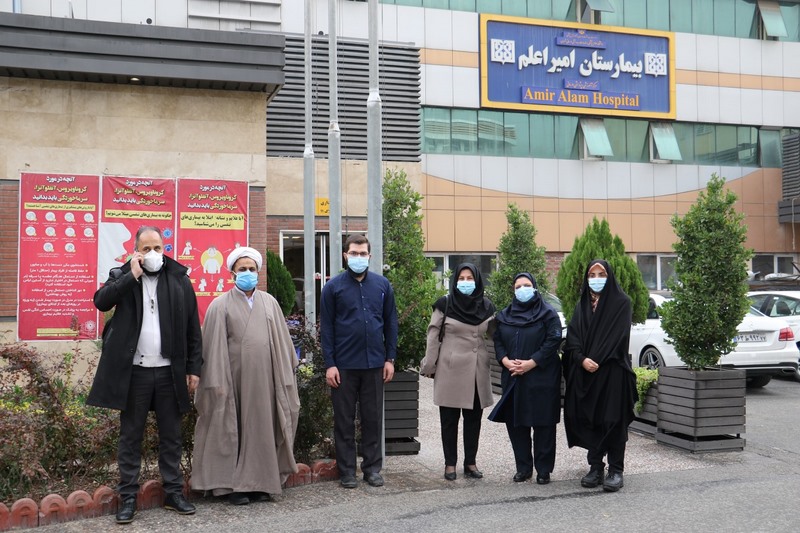 تجلیل از کادر درمانی و مدافعان سلامت بخش‌های کرونای مجتمع بیمارستانی امیراعلم به مناسبت ولادت امام حسن عسکری (ع)