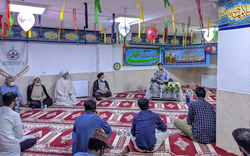 مراسم جشن عید غدیر در خوابگاه دمشق دانشجویان بین‌الملل