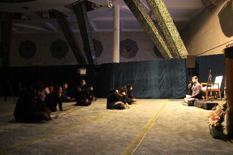 مراسم عزاداری ایام فاطمیه در مسجد دانشگاه تهران