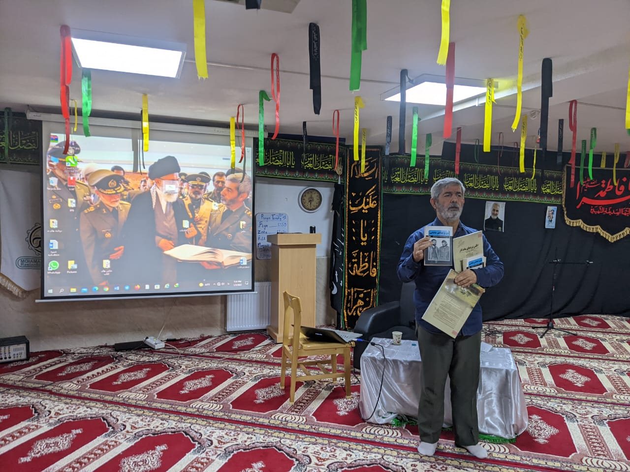 برگزاری مراسم ایام فاطمیه(س) و دومین سالگرد شهادت حاج قاسم سلیمانی در خوابگاه دمشق بین الملل