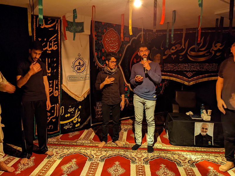 مراسم احیای شب قدر ویژه دانشجویان بین‌الملل در خوابگاه دمشق