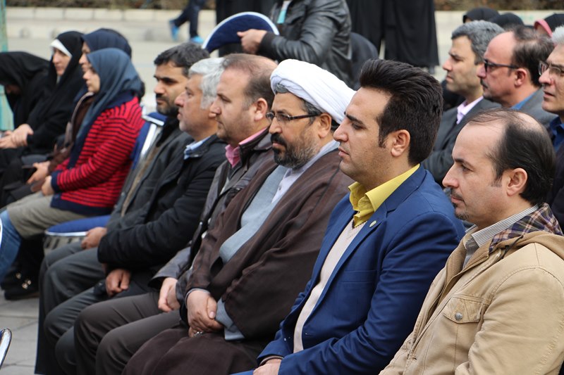مراسم غبارروبی مزار شهدای گمنام دانشگاه به مناسبت چهلمین سالگرد پیروزی انقلاب اسلامی