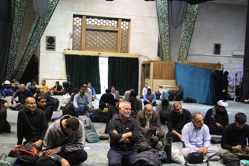 مراسم بدرقه کاروان درمانی دانشگاه علوم پزشکی تهران برای مراسم اربعین