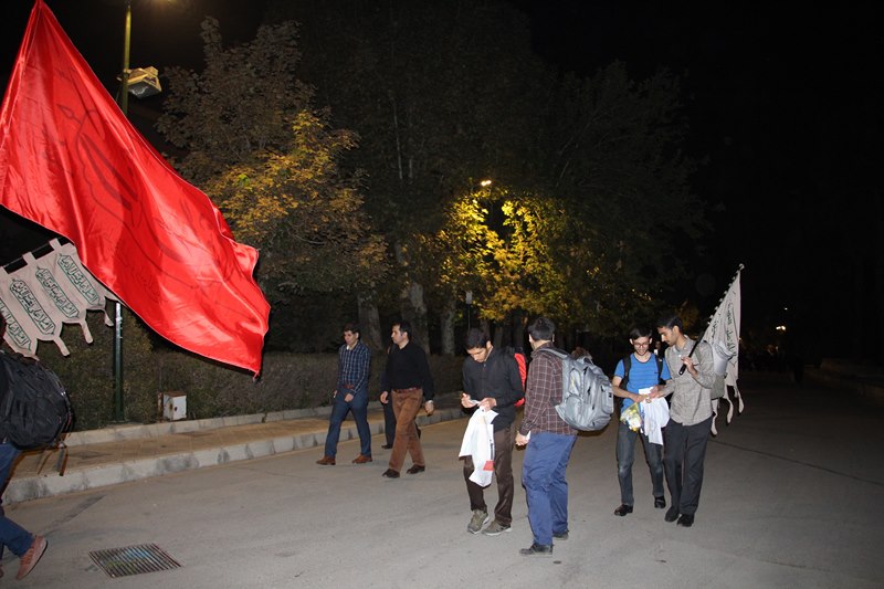 مراسم بدرقه کاروان زیارتی دانشگاه علوم پزشکی تهران برای مراسم اربعین